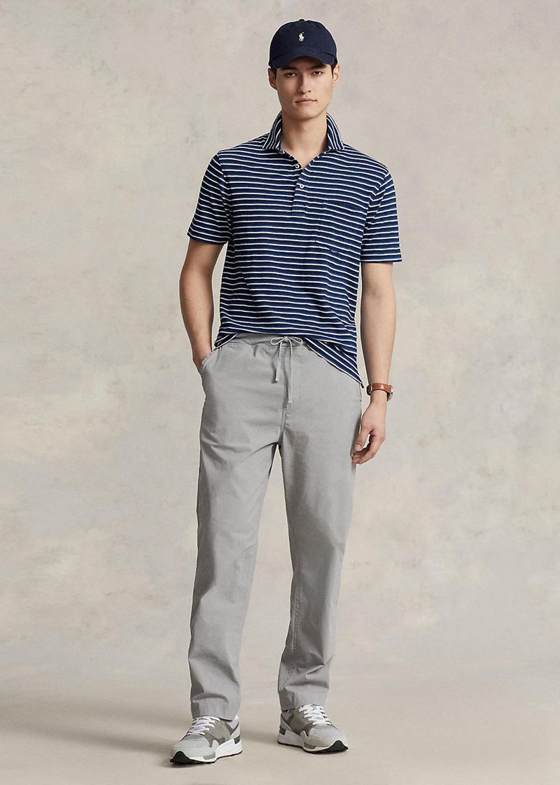 Pantalones Polo Ralph Lauren Hombre Relaxed Fit Stretch Poplin Chile Gris YMXLA-4685